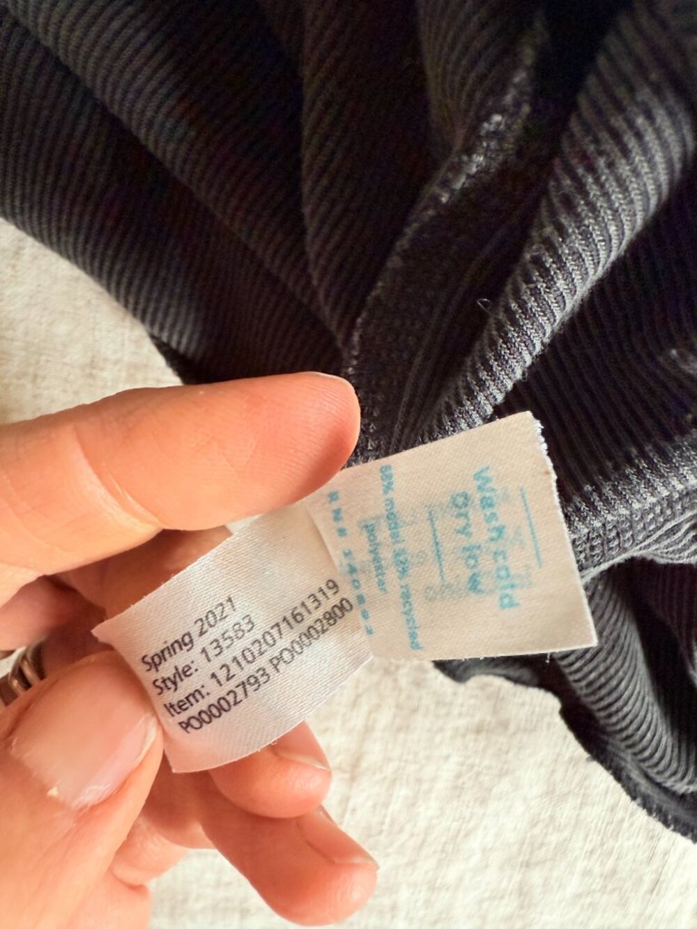 Marine Layer Luxe Rib Ruffle Short - Picture 3 of 5